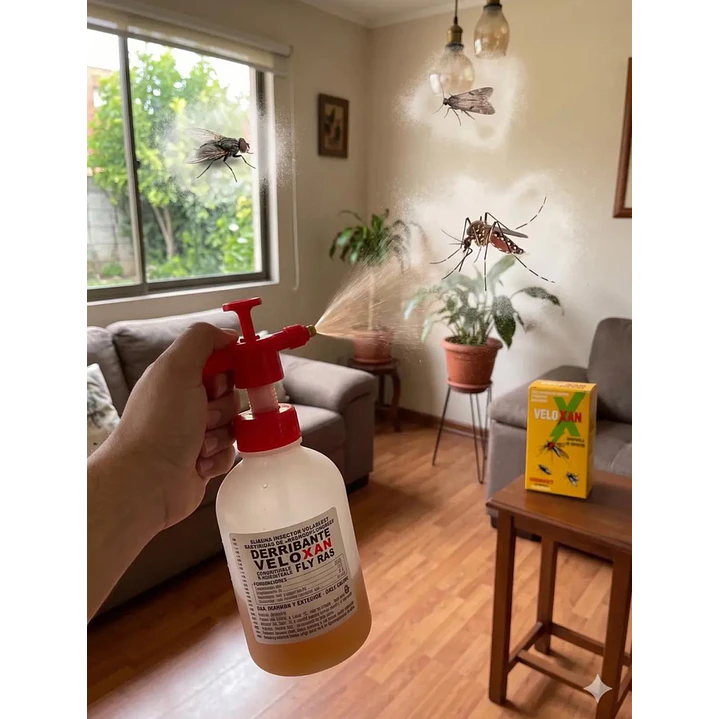 Insecticida Líquido Veloxan - Derribante De Insectos 60cc  3