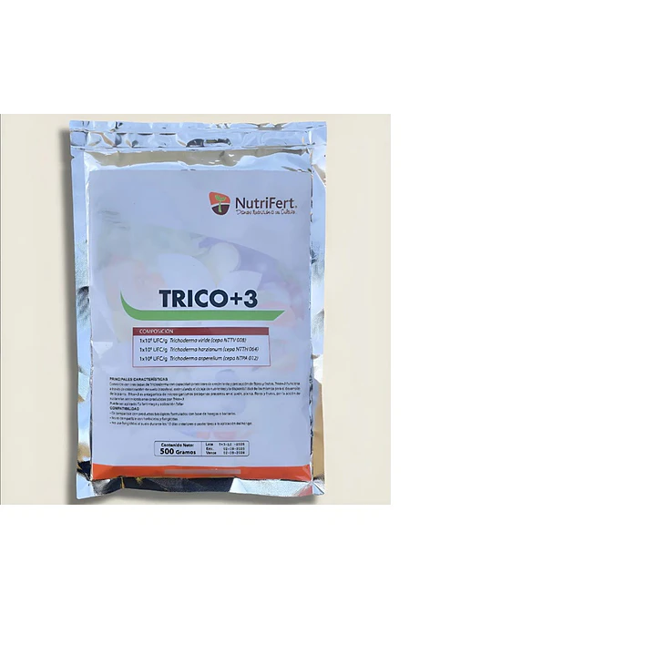 TRICO+3  / CONSORCIO BIOLOGICO DE TRICHODERMA 500gr - NUTRIFERT 1