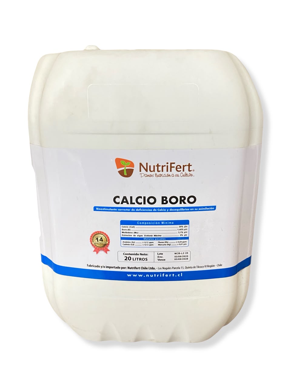 BIOESTIMULANTE CALCIO-BORO 20 LITROS NUTRIFERT