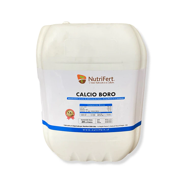 BIOESTIMULANTE CALCIO-BORO 20 LITROS NUTRIFERT  1