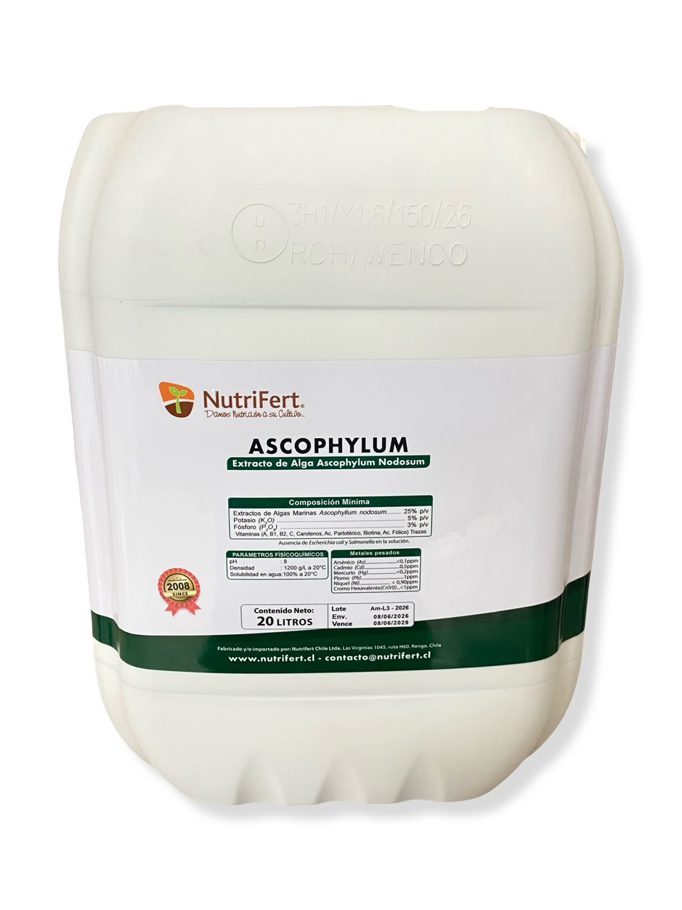 BIOESTIMULANTE ASCOPHYLUM 20 LITROS NUTRIFERT