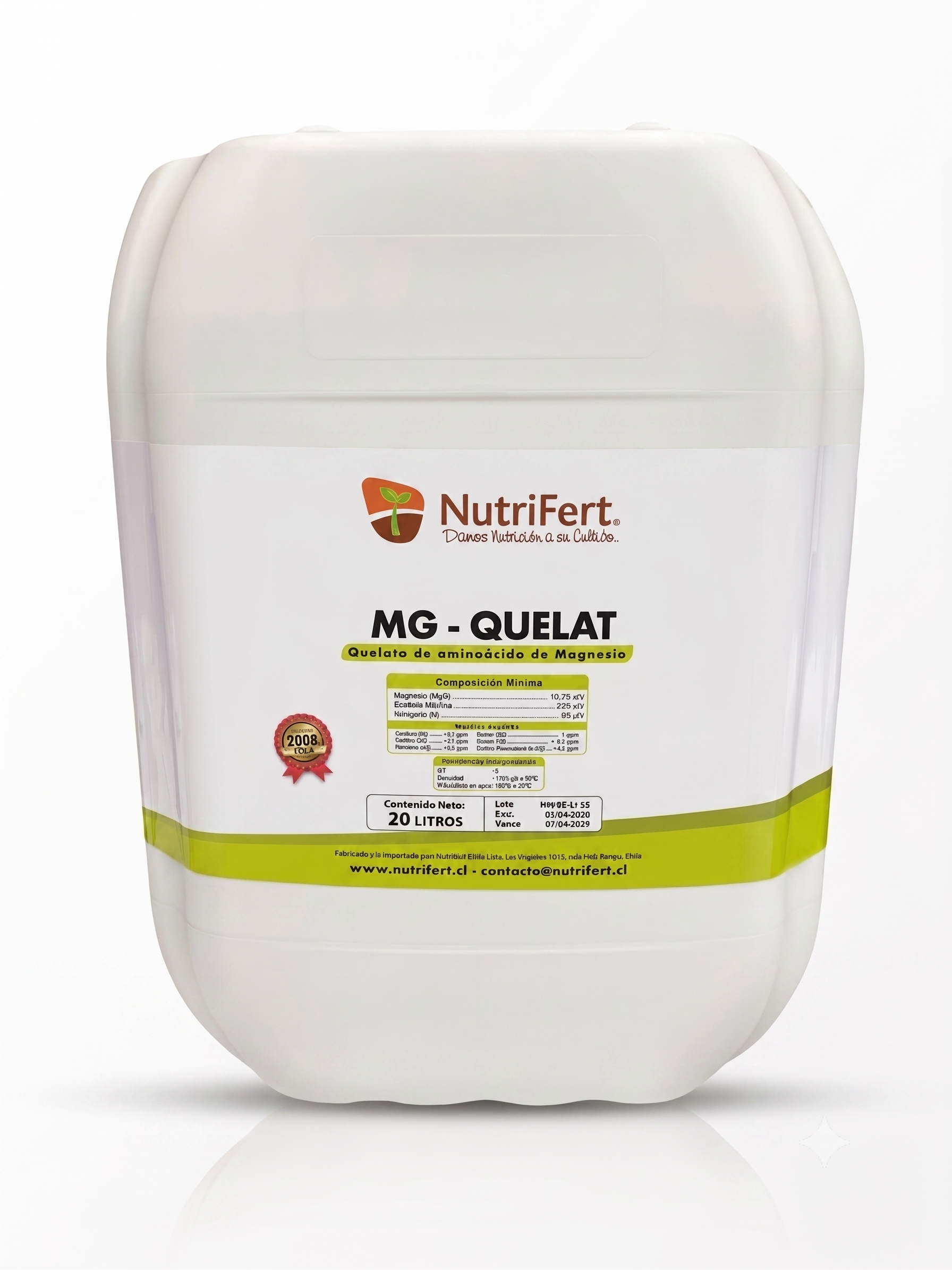BIOESTIMULANTE MG-QUELAT / MAGNESIO QUELATADO 20 LITROS - NUTRIFERT