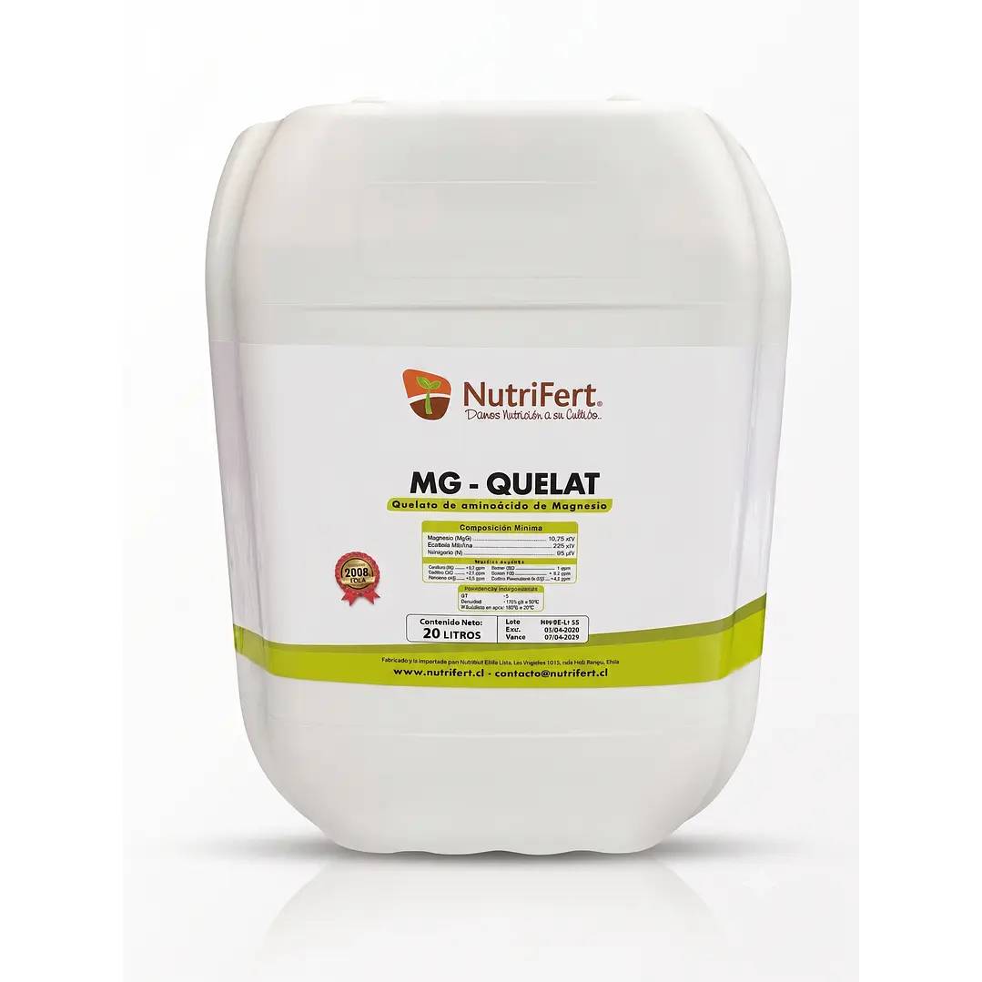 BIOESTIMULANTE MG-QUELAT / MAGNESIO QUELATADO 20 LITROS - NUTRIFERT 1