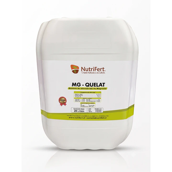 BIOESTIMULANTE MG-QUELAT / MAGNESIO QUELATADO 20 LITROS - NUTRIFERT 1