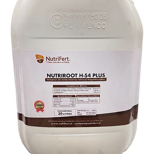 MEJORADOR DE SUELO NUTRIROOT H54 PLUS 20 LITROS NUTRIFERT 