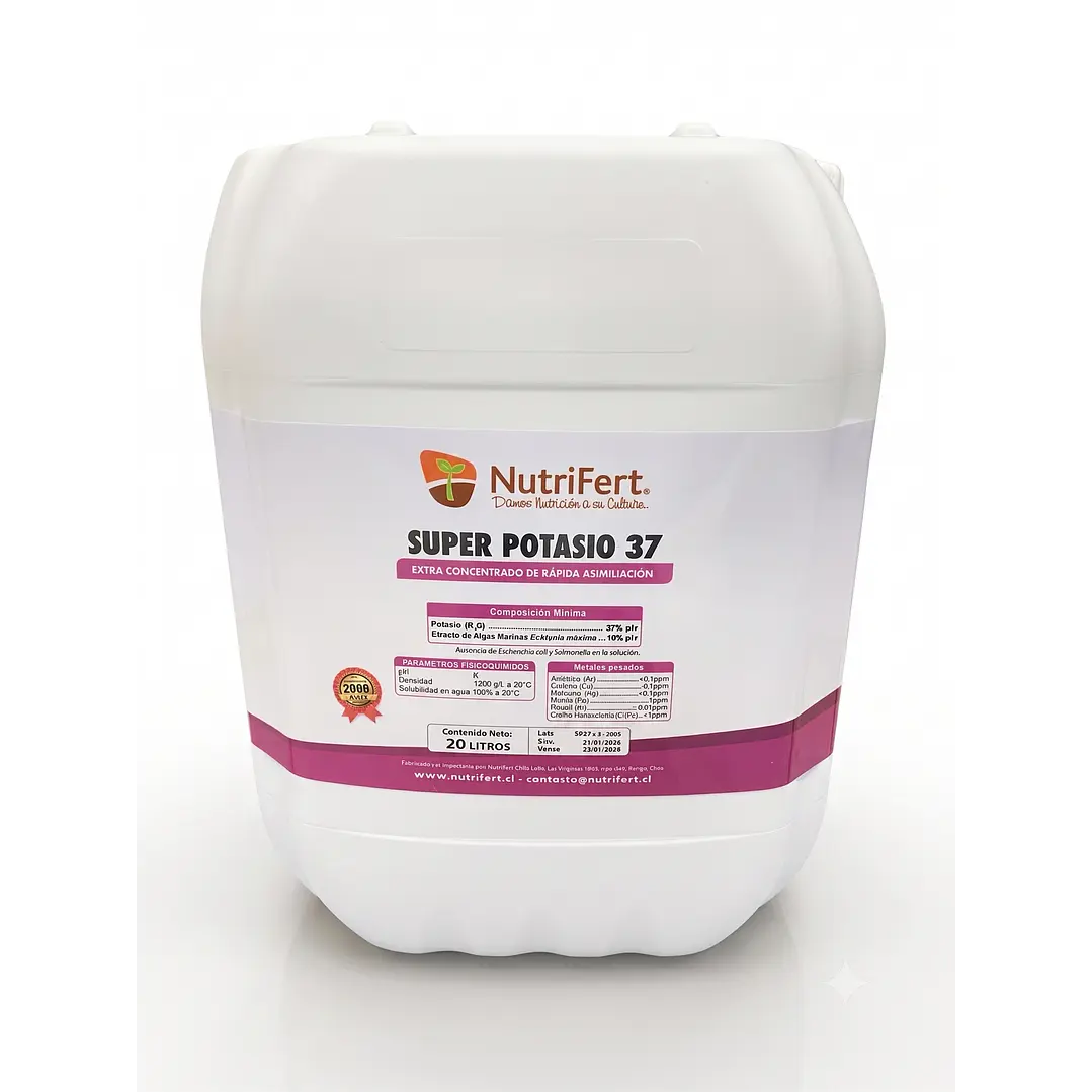BIOESTIMULANTE SUPER POTASIO 37 - 20 LITROS NUTRIFERT  1