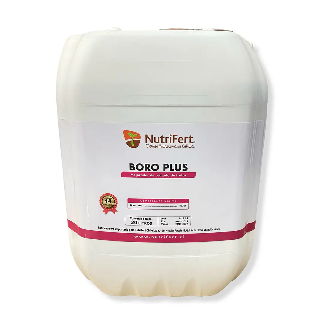 BIOESTIMULANTE BORO PLUS NUTRIFERT 20 LITROS - CUAJA DE FRUTOS  1