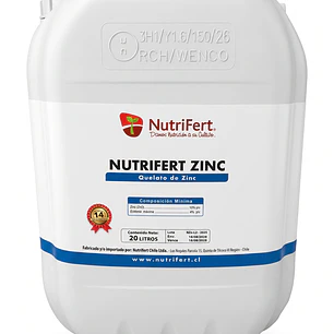 BIOESTIMULANTE ZINC 20 LITROS NUTRIFERT 