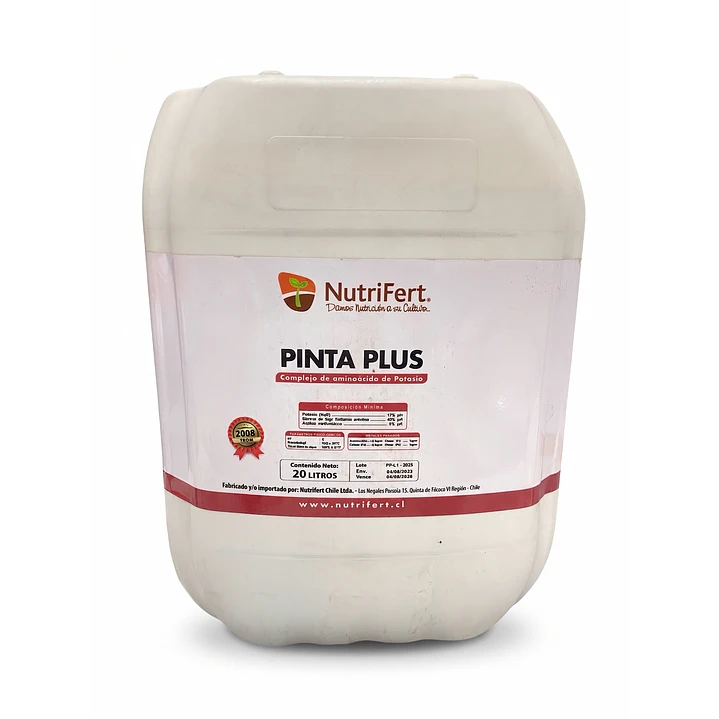 BIOESTIMULANTE PINTA PLUS, POTASIO CON ALGAS Y ACIDOS CARBOXILICOS - 20 LITROS NUTRIFERT  1