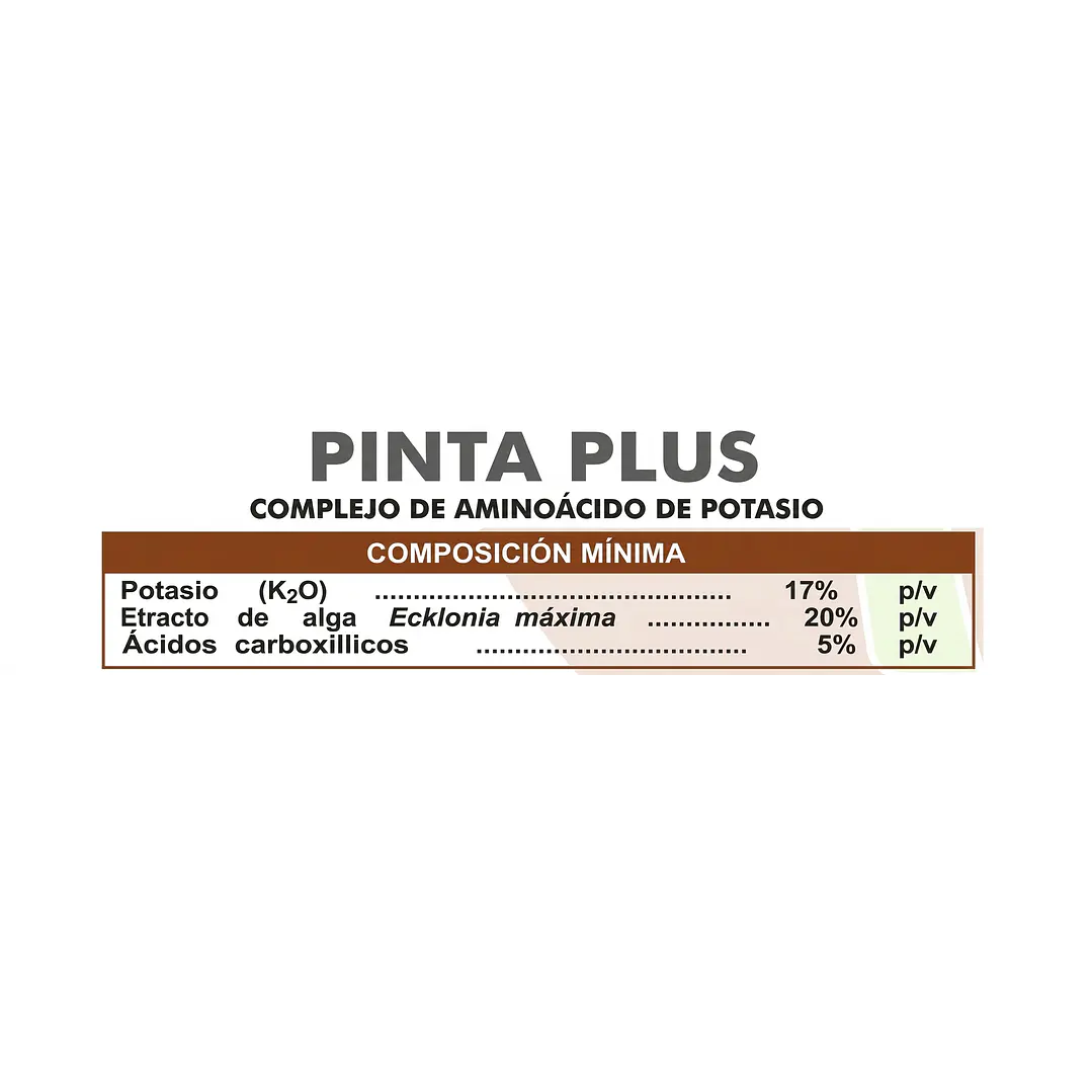 BIOESTIMULANTE PINTA PLUS, POTASIO CON ALGAS Y ACIDOS CARBOXILICOS - 20 LITROS NUTRIFERT  2