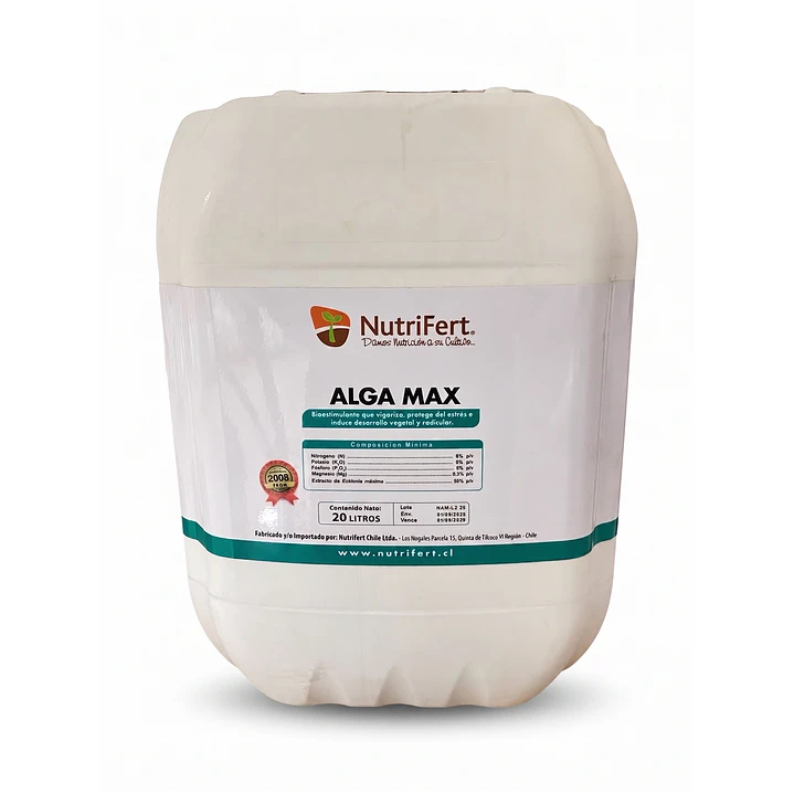BIOESTIMULANTE ALGA MAX ECKLONIA MAXIMA 25% - 20 LITROS NUTRIFERT  1
