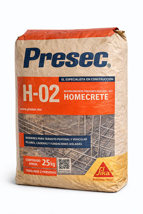 HORMIGON H20 PREPARADO PRESEC SACO 25KG SIKA