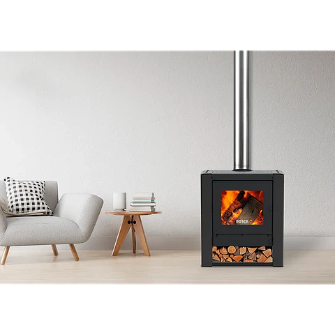 Calefactor a Leña Bosca Gold 500 Charcoal CERT – Máxima Potencia y Alto Rendimiento