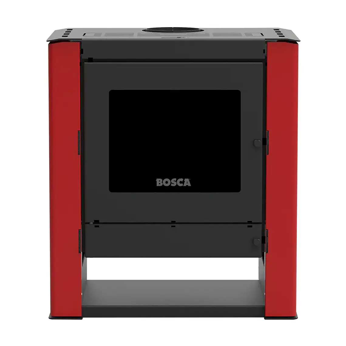 Calefactor Bosca a Leña Gold 500 Burdeo Black Vision CERT – Alto Rendimiento para 220 m² 3