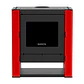 Calefactor a Leña Bosca Gold 500 Rojo Black Vision CERT – Máxima Potencia y Diseño Panorámico - Miniatura 2