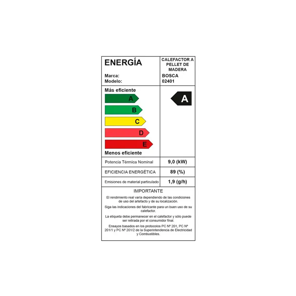 Calefactor a Pellet Bosca Hera + – Eficiencia Automática y Bajo Consumo 8
