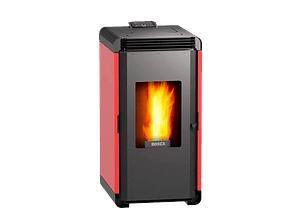 Calefactor a Pellet Bosca Hera + Roja – Automático, Eficiente y Bajo Consumo