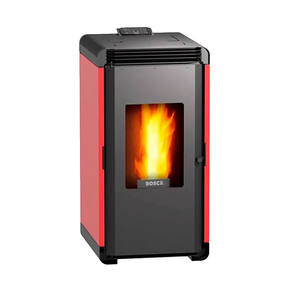 Calefactor a Pellet Bosca Hera + Roja – Automático, Eficiente y Bajo Consumo 1