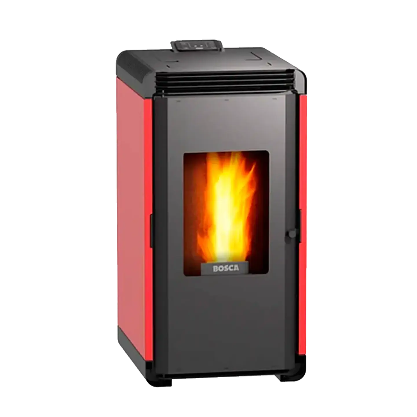 Calefactor a Pellet Bosca Hera + Roja – Automático, Eficiente y Bajo Consumo 1