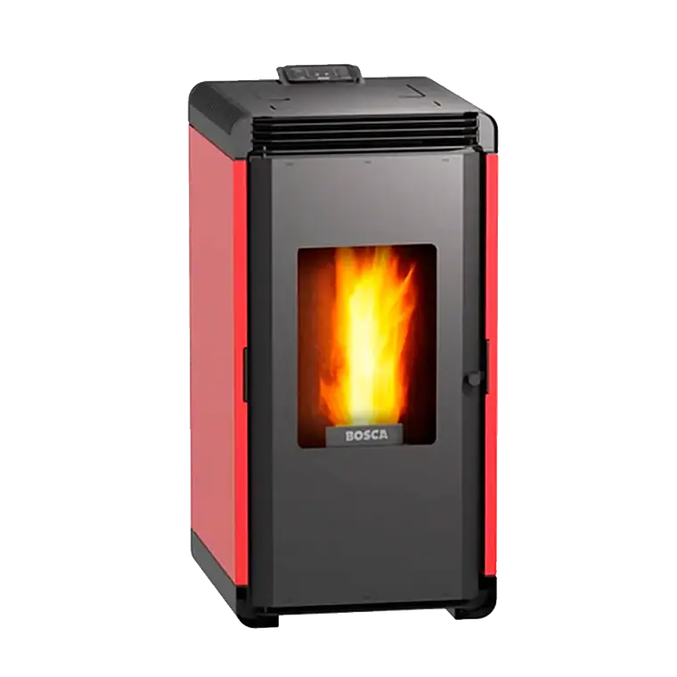 Calefactor a Pellet Bosca Hera + Roja – Automático, Eficiente y Bajo Consumo 1