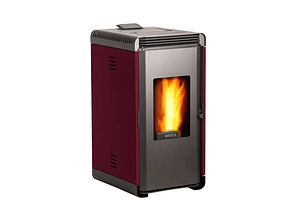 Calefactor a Pellet Bosca Hera + Roja – Automático, Eficiente y Bajo Consumo