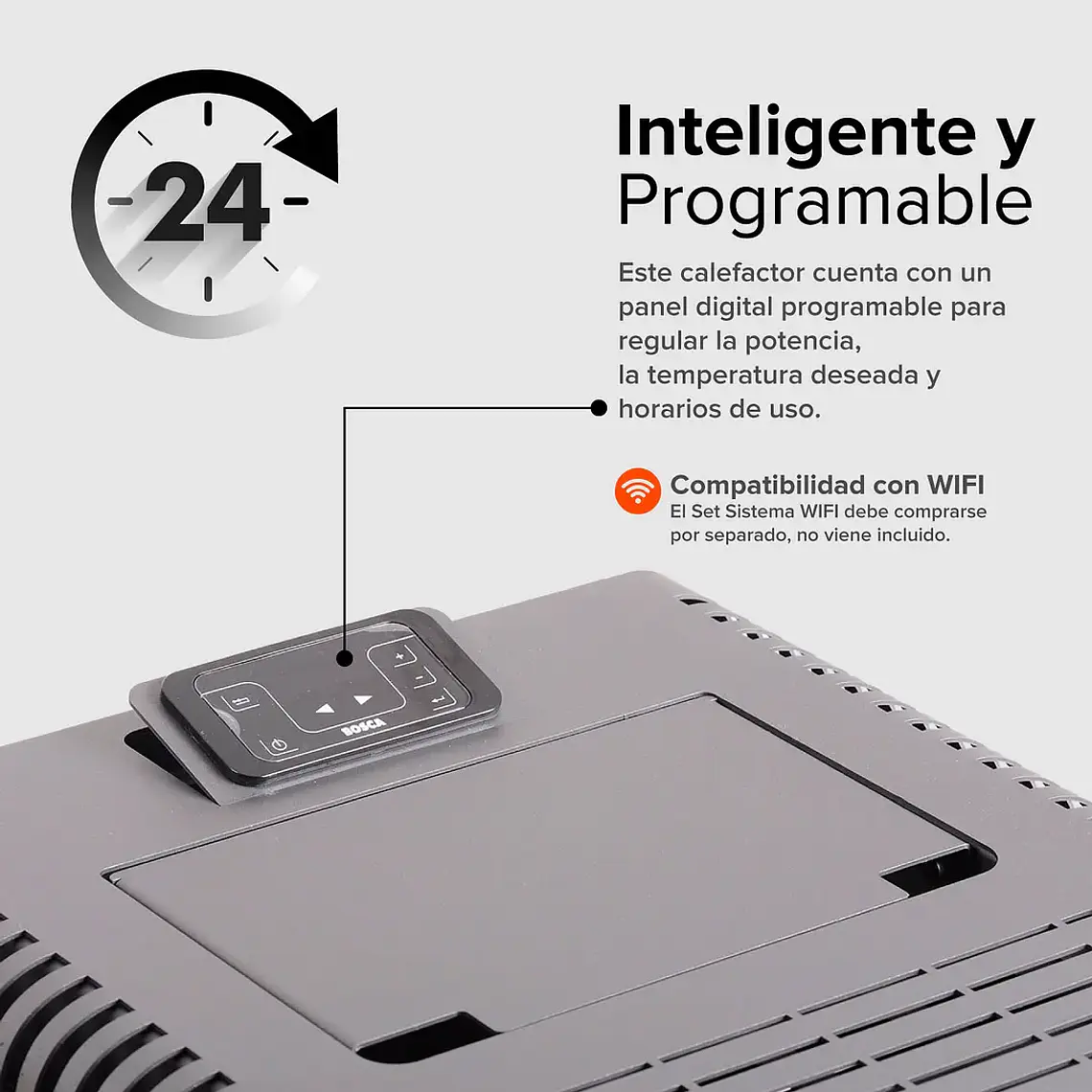 Calefactor a Pellet Bosca Hera + Roja – Automático, Eficiente y Bajo Consumo 8