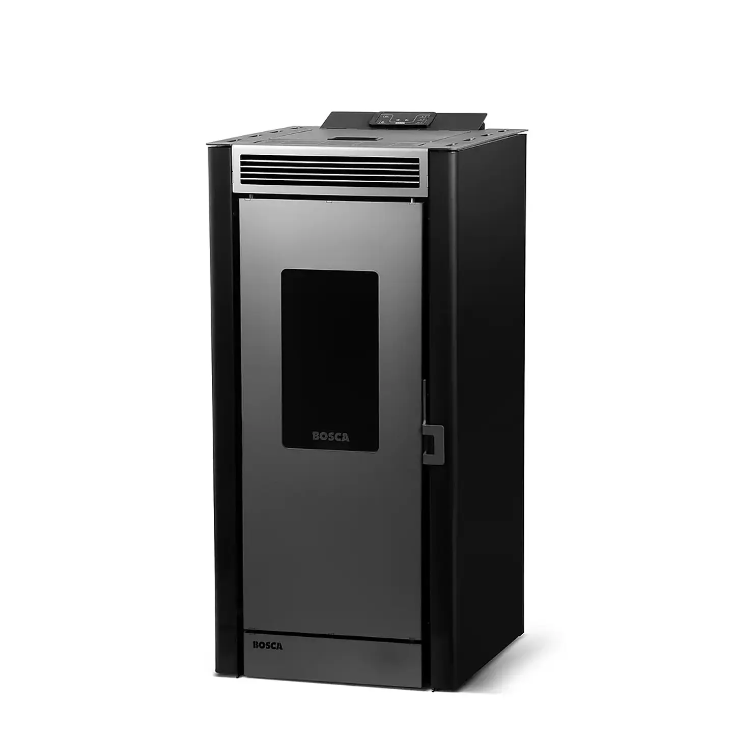 Calefactor a Pellet Bosca Black Vision Negro – Diseño Panorámico y Alta Eficiencia 3
