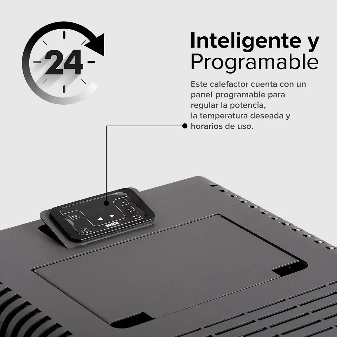 Calefactor a Pellet Bosca Black Vision Negro – Diseño Panorámico y Alta Eficiencia 13