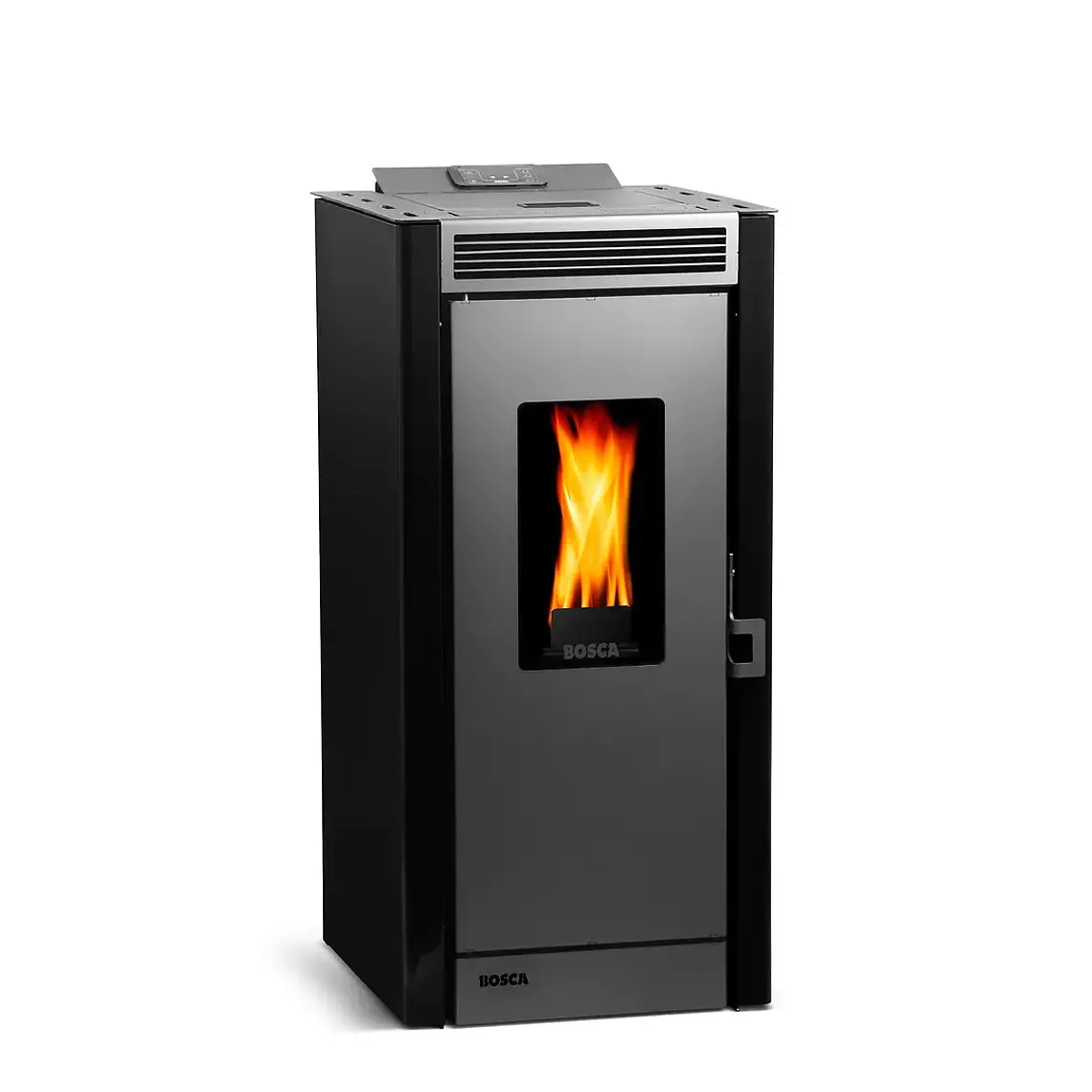 Calefactor a Pellet Bosca Black Vision Negro – Diseño Panorámico y Alta Eficiencia 2