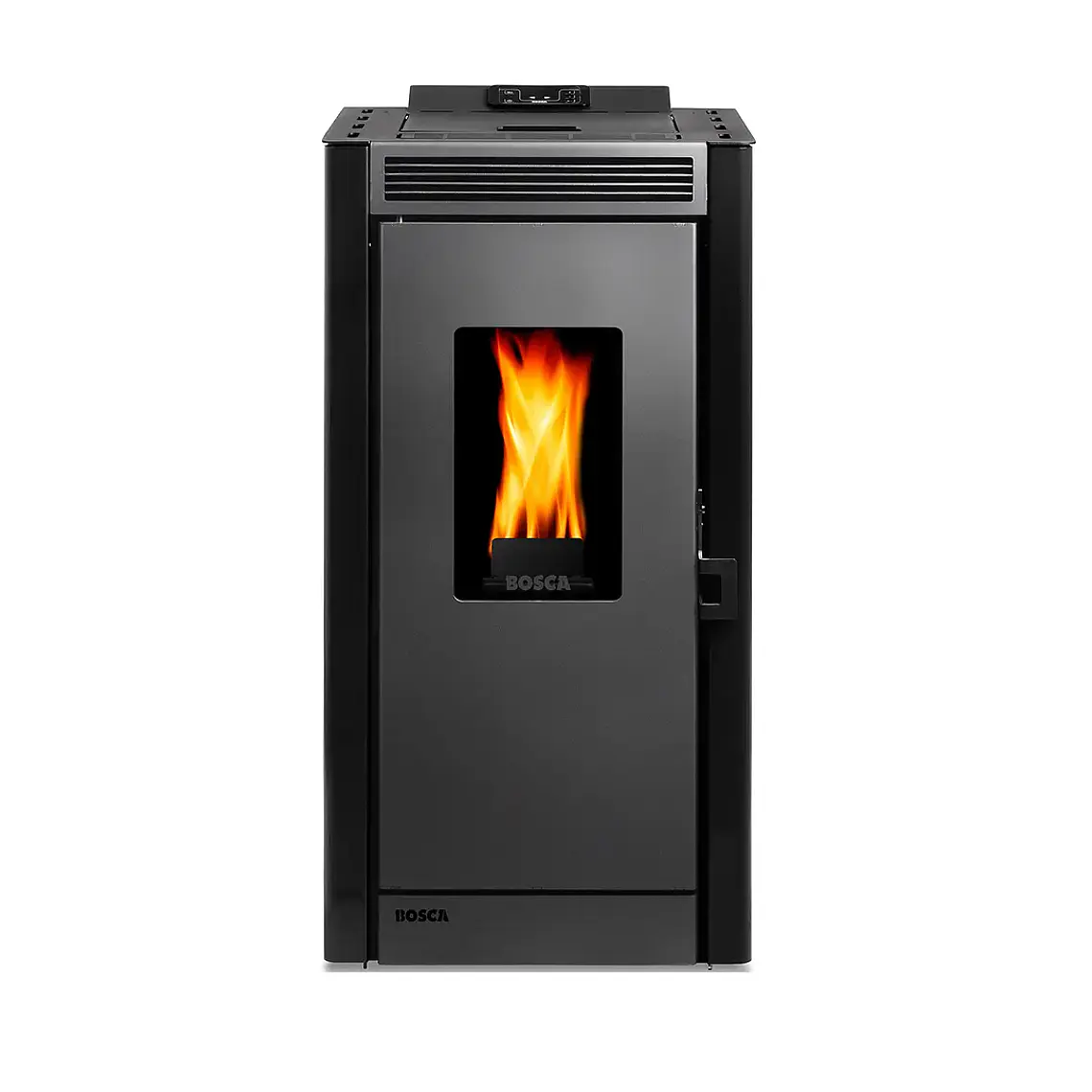 Calefactor a Pellet Bosca Black Vision Negro – Diseño Panorámico y Alta Eficiencia 3