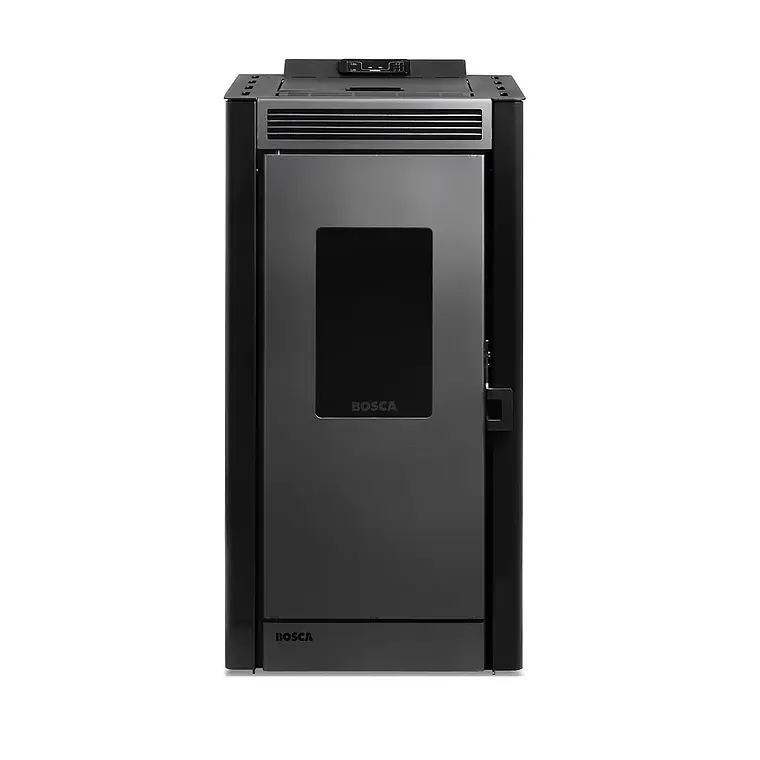 Calefactor a Pellet Bosca Black Vision Negro – Diseño Panorámico y Alta Eficiencia 7