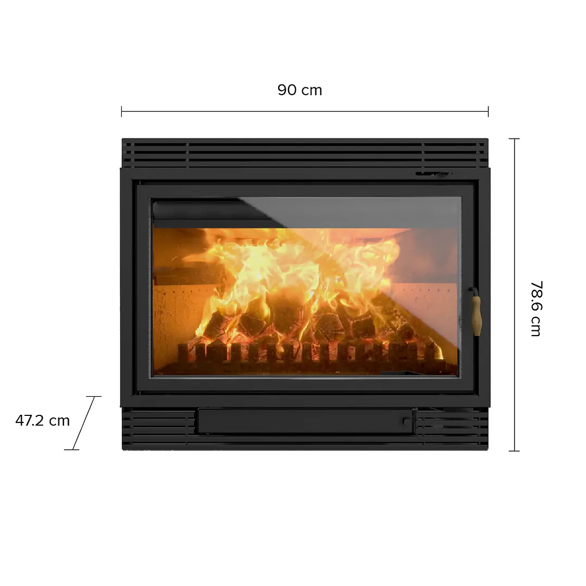 Calefactor Bosca a Leña Chimenea 850 – 27 kW | Alto rendimiento para grandes espacios 2