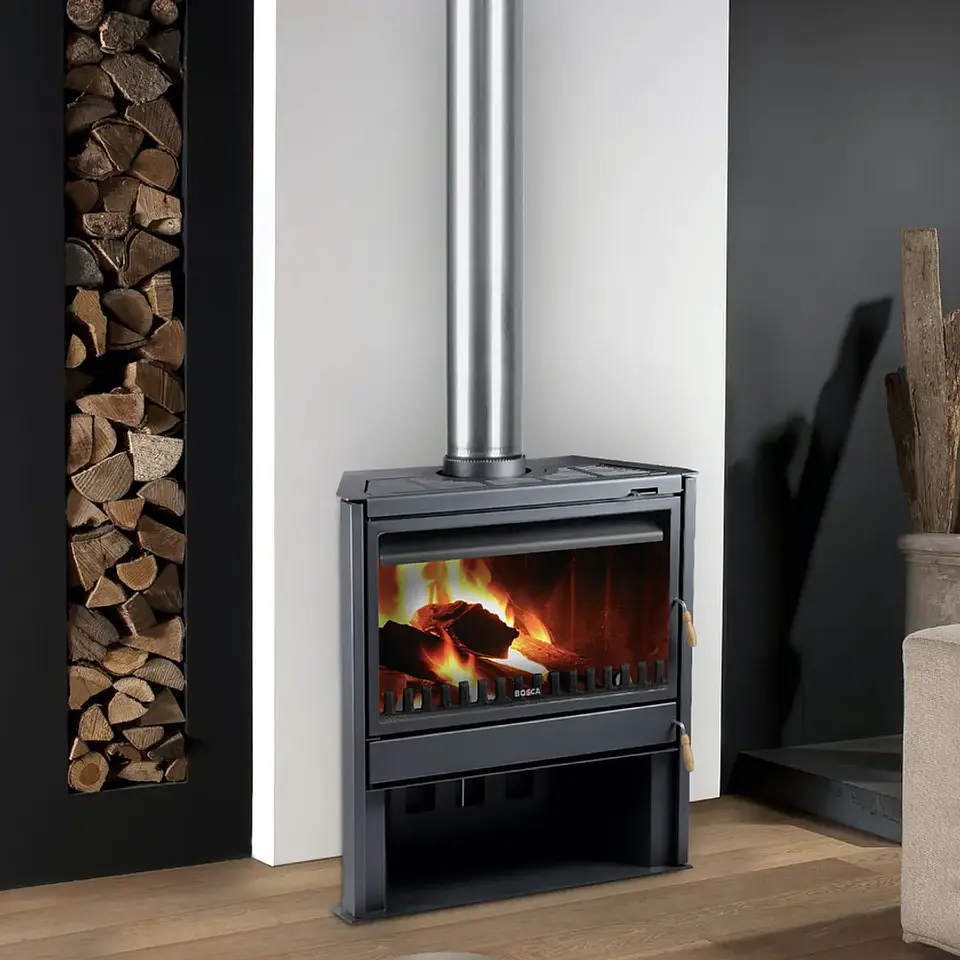Calefactor Bosca a Leña Chimenea 850 FS – 27 kW | Alto rendimiento para grandes superficies 3