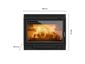 Calefactor Bosca a Leña Chimenea 1100 – 30 kW | Máxima potencia para grandes espacios