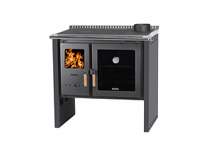 Cocina a Leña Bosca Hestia 90 Charcoal | Calefacción y cocina eficiente con horno de gran capacidad