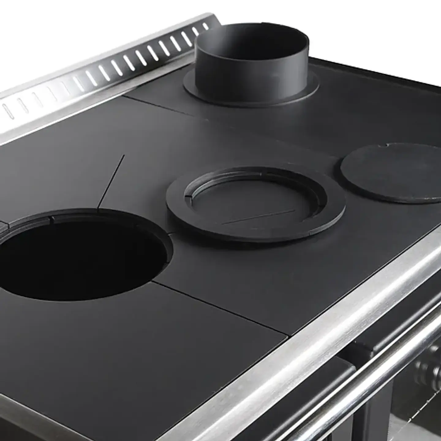 Cocina a Leña Bosca Hestia 90 Charcoal | Calefacción y cocina eficiente con horno de gran capacidad 6