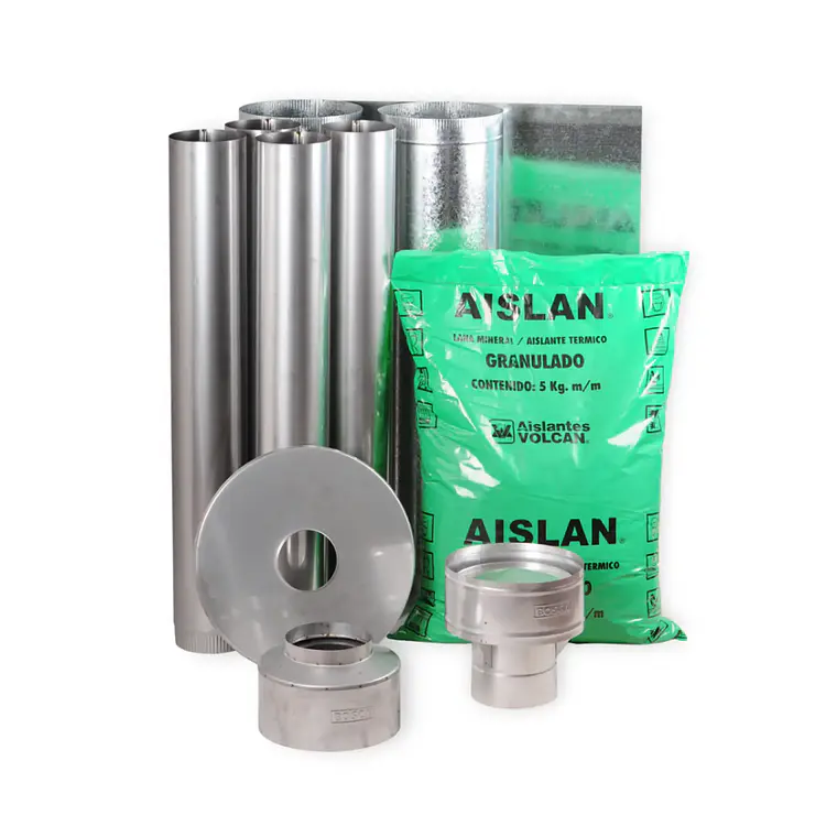 Kit de Instalación Chimenea 6” x 5 Metros | Set Completo para Calefactor y Estufa a Leña 1