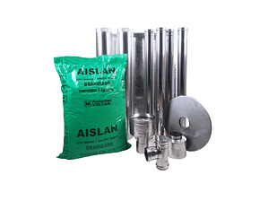 Kit Instalación Pellet 80 mm x 4 mts | Kit Salida de Humos para Estufa a Pellet