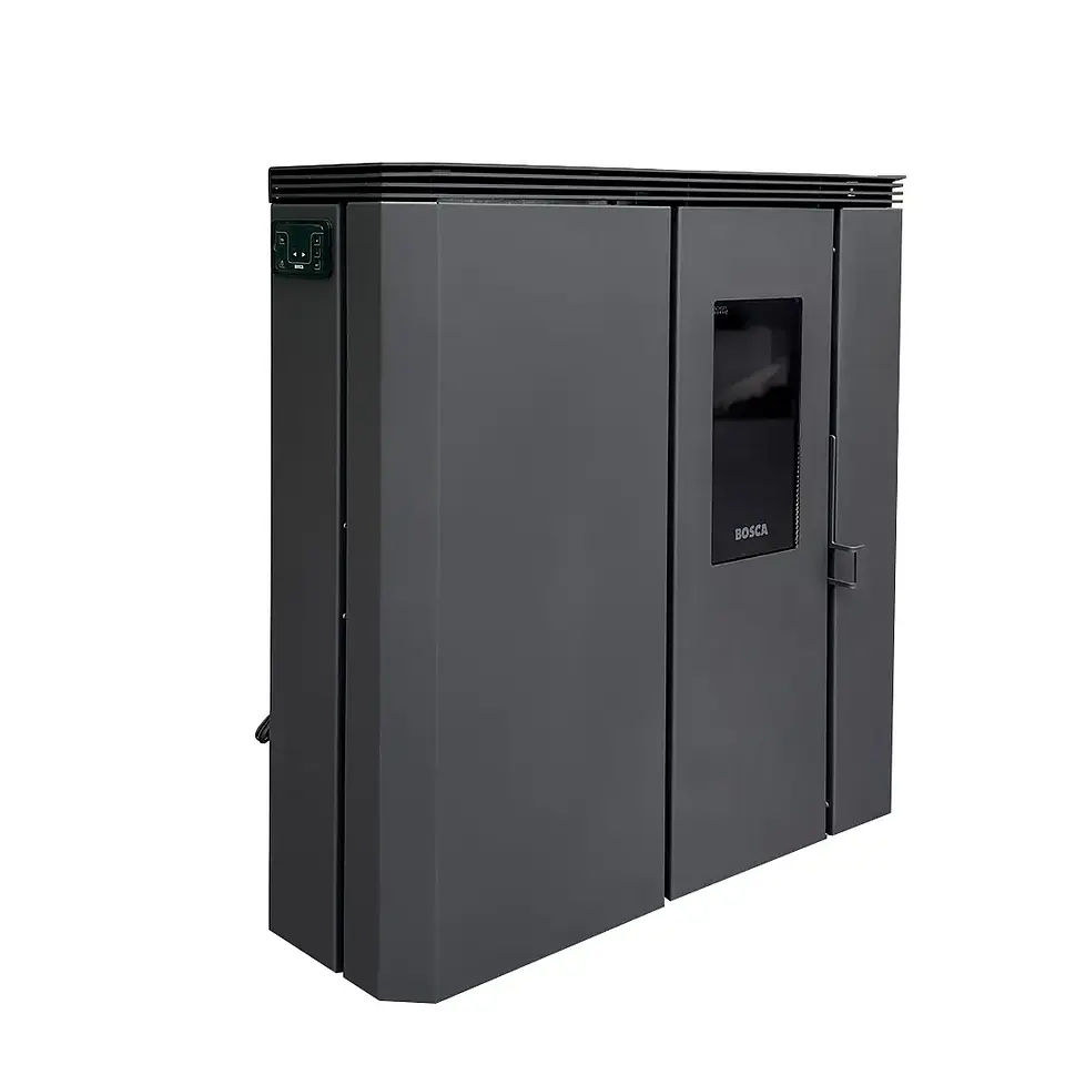 Calefactor Bosca a Pellet FIT 9 Charcoal | Diseño slim, alto rendimiento y bajo consumo 3