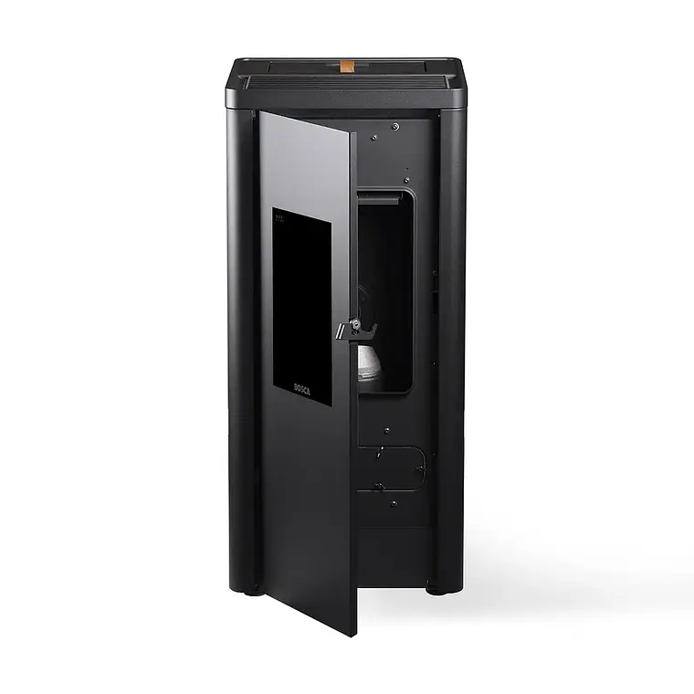 Estufa a Pellet Silenzio Black Vision | Calefacción eficiente, silenciosa y moderna 2