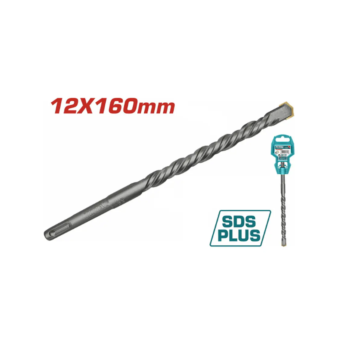 BROCA CEMENTO SDS PLUS 12 X 160 MM TOTAL 2