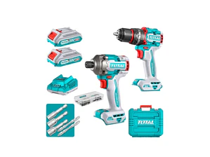 COMBO LLAVE IMPACTO +TALADRO INALAMBRICO+SET BROCAS+2BAT+CAR. ST