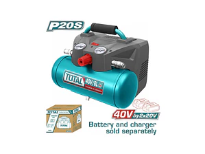 COMPRESOR DE AIRE AUTOMATICO 20V - DIGITAL - S/BAT - S/CARGADOR