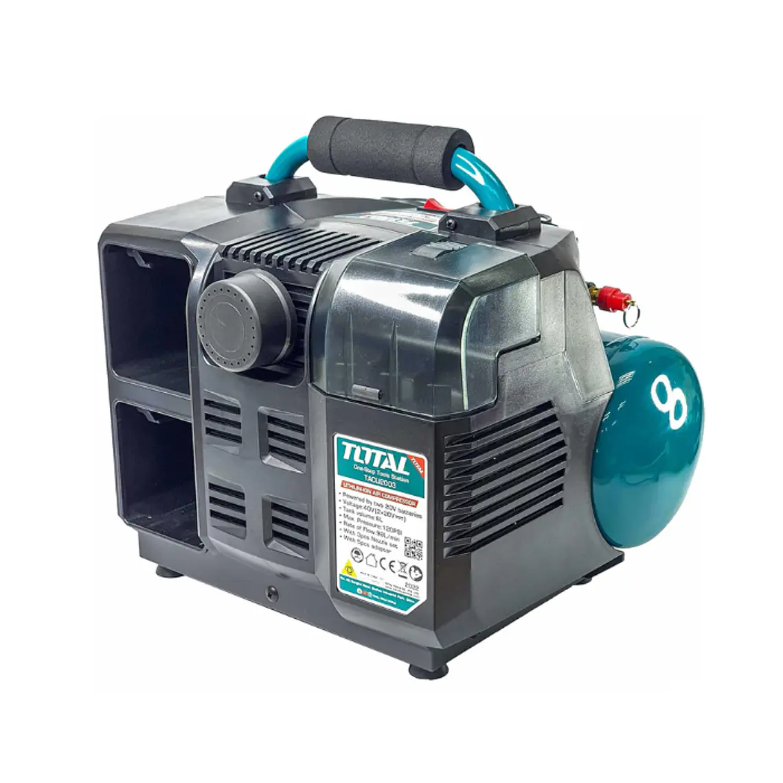 COMPRESOR DE AIRE AUTOMATICO 20V - DIGITAL - S/BAT - S/CARGADOR 3