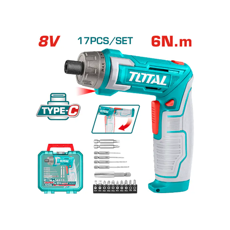 DESTORNILLADOR INALAMBRICO 6NM 8V+ACCS 2