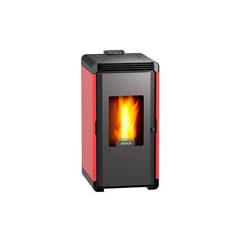 Calefactor a Pellet Bosca Hera + Roja Certificado – Estufa a Pellet Bosca Alto Rendimiento