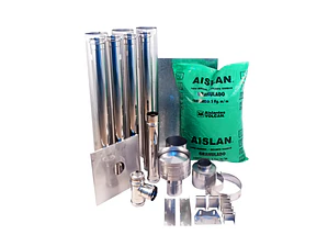 Kit Instalación Horizontal Pellet 80 mm x 4 Metros – Ducto Salida Estufa a Pellet Completo