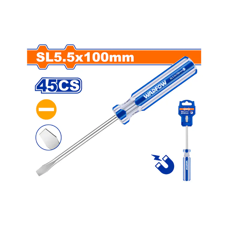 DESTORNILLADOR PLANO IMANTADO SL5,5X100MM 2