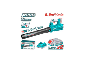 SOPLADOR INALAMBRICO 8.5M37MIN 2BATS+CARG