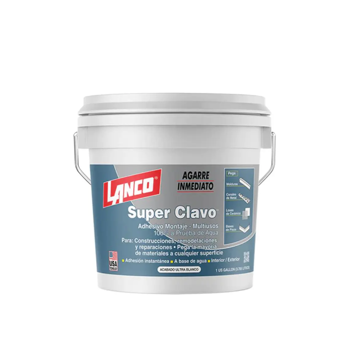 Lanco Adhesivo de Montaje Super Clavo (Ultra Blanco) 4